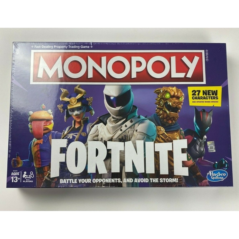 Monopoly Fornite Edition Board Game Ages 13+ Players 2-7 NEW